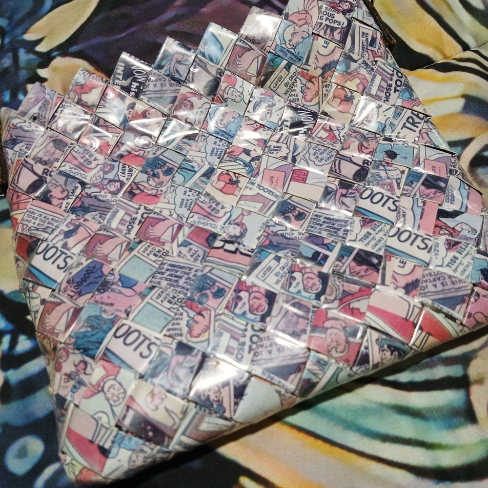 Comic Strip Patterned Clutch - image 2